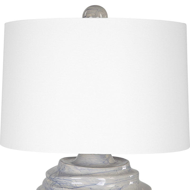 Waves - Blue & White Accent Lamp