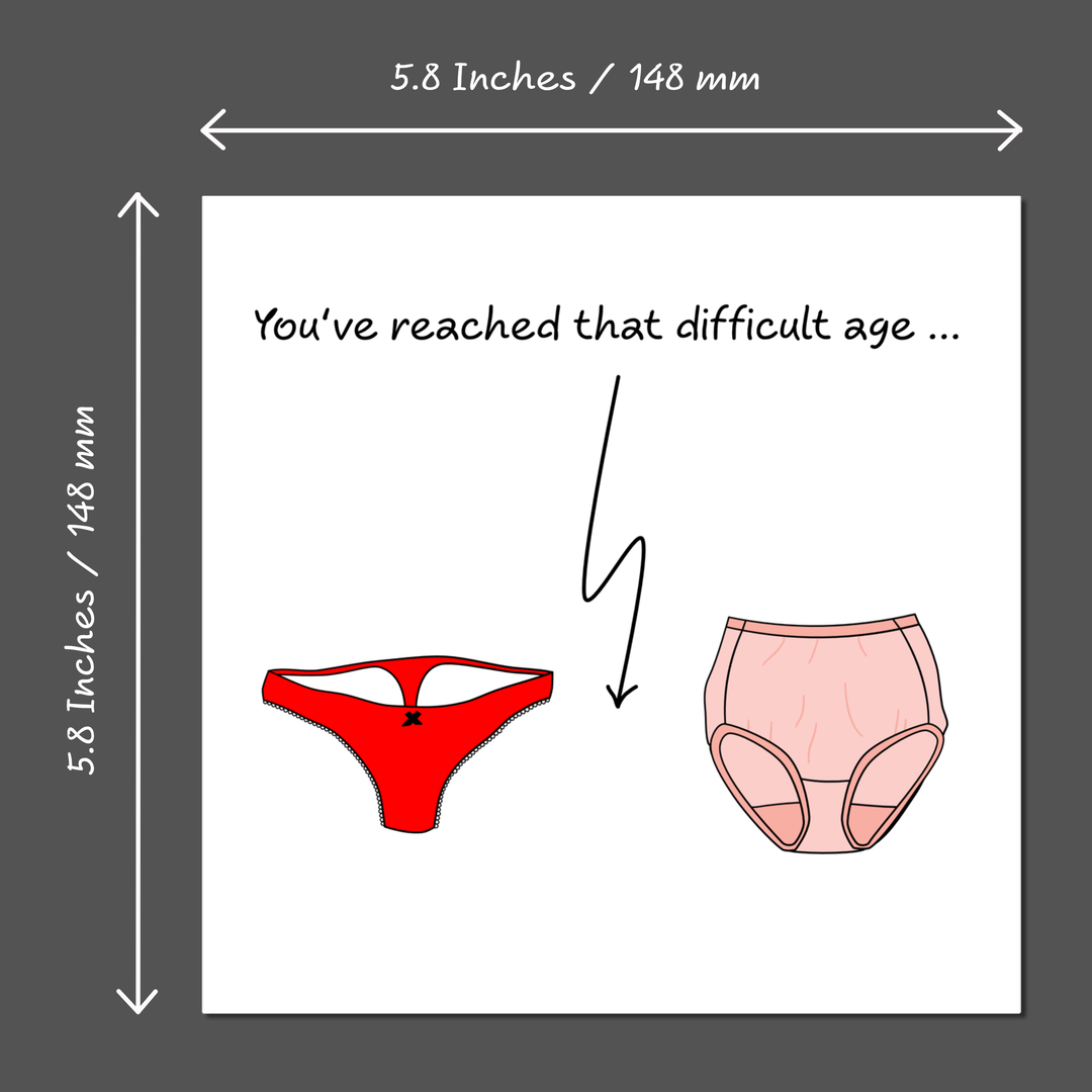 Funny Birthday Card for wife, girl friend, female, girlfriend, Mum, Aunty - humorous amusing - 30th 40th 50th Birthday
