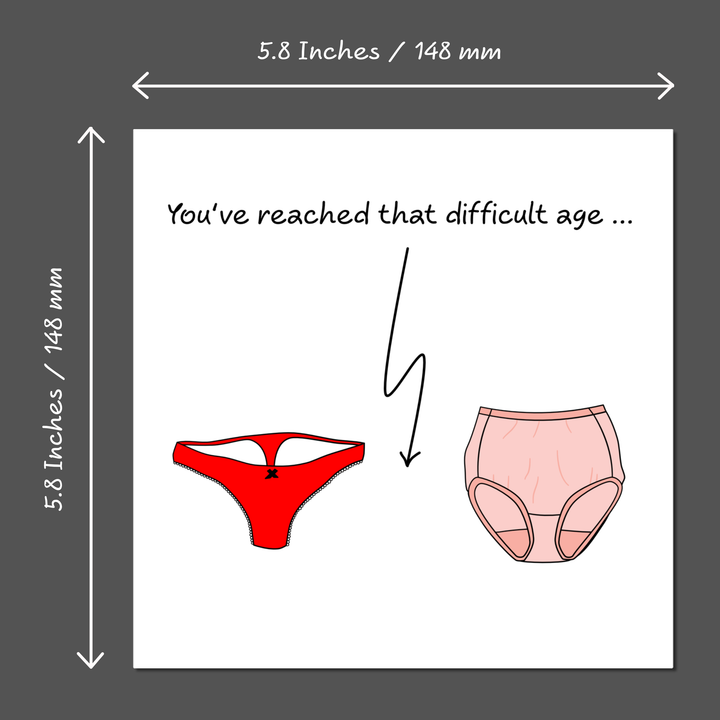 Funny Birthday Card for wife, girl friend, female, girlfriend, Mum, Aunty - humorous amusing - 30th 40th 50th Birthday