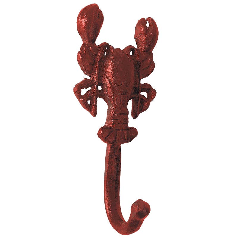 Red Lobster 5.75" Cast Iron Wall Hook