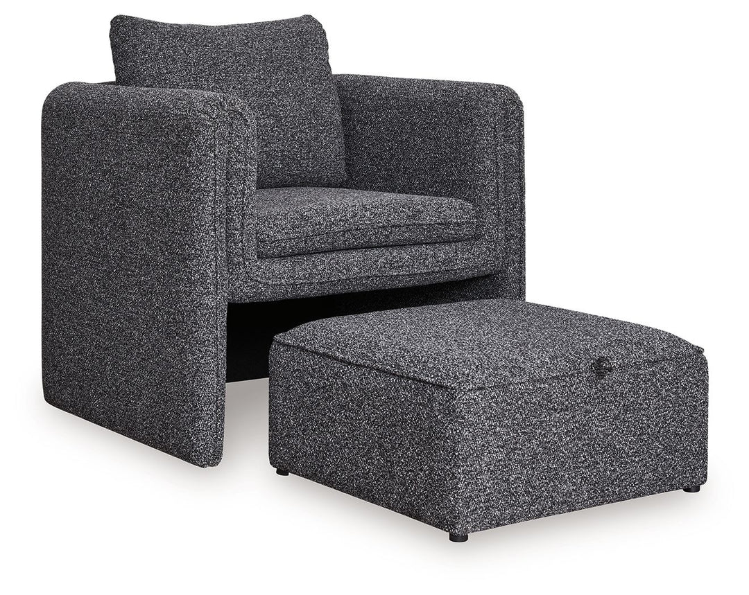 Vreni - Charcoal / Black - Accent Chair