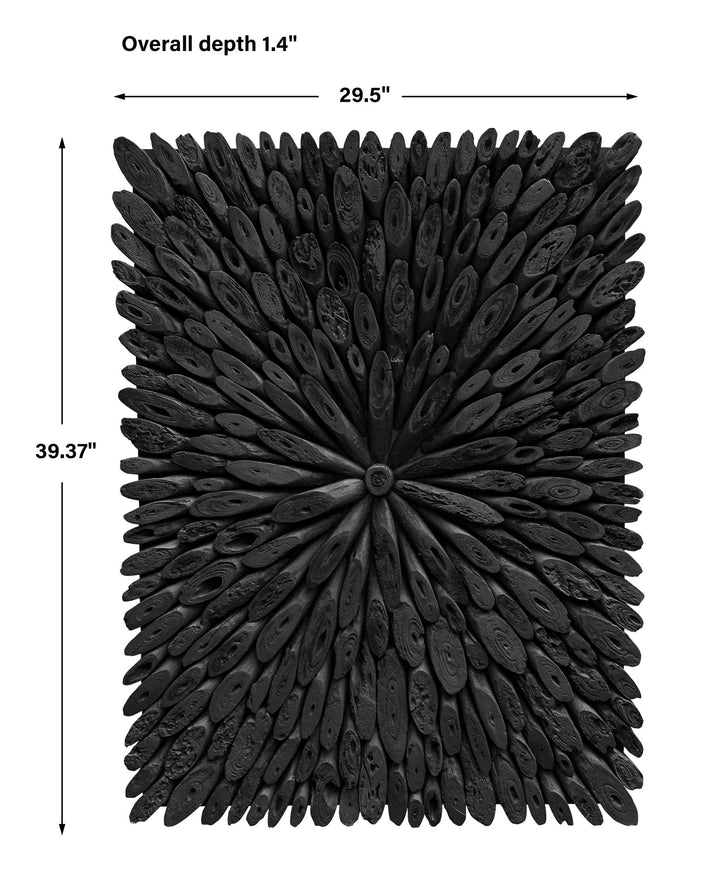Bahama Wood - Wood Wall Decor - Black
