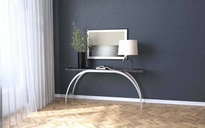Commerce And Market - Metal And Wood Console