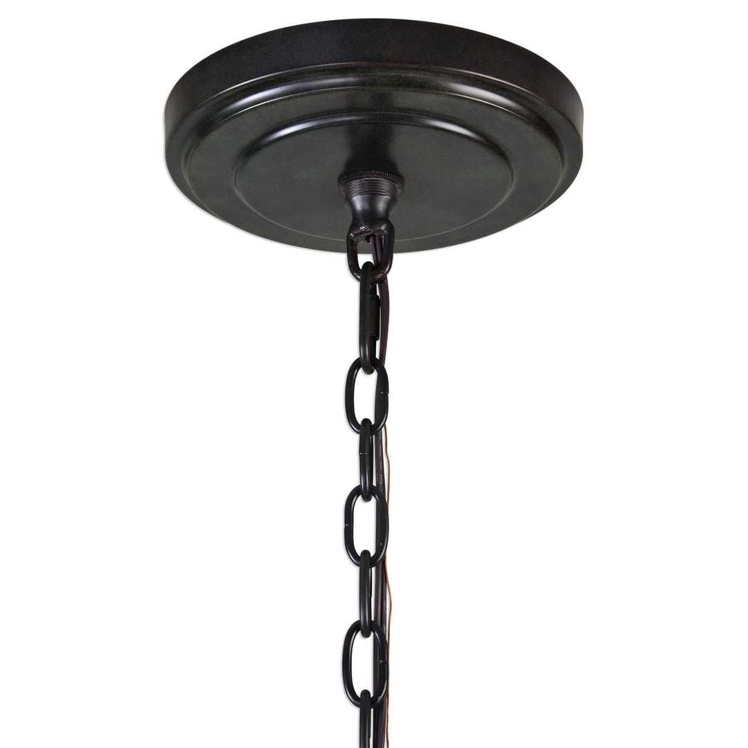 Marlow - 12 Light Circle Chandelier - Black