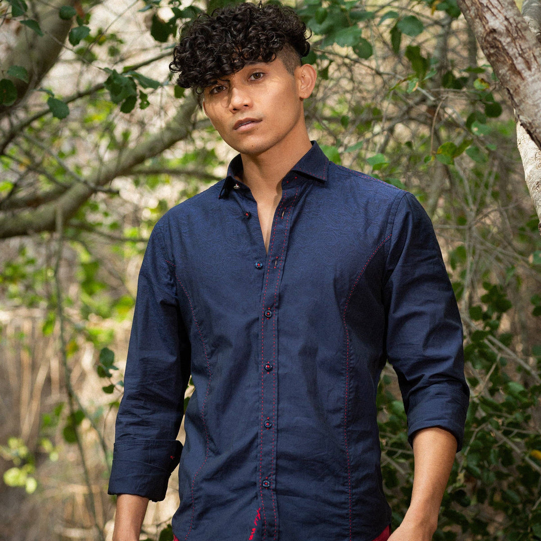 Osiris Jacquard Numbered PM Edition Shirt: NAVY / L