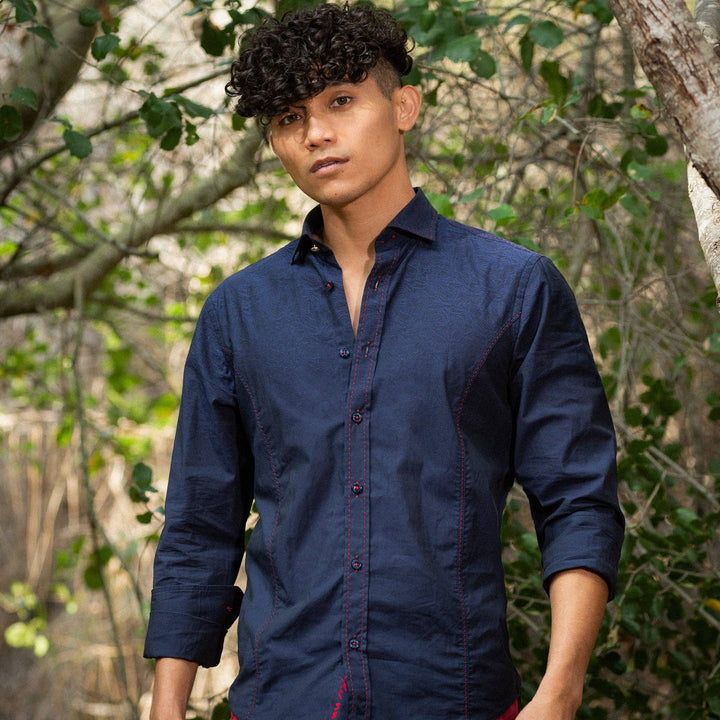 Osiris Jacquard Numbered PM Edition Shirt: NAVY / M