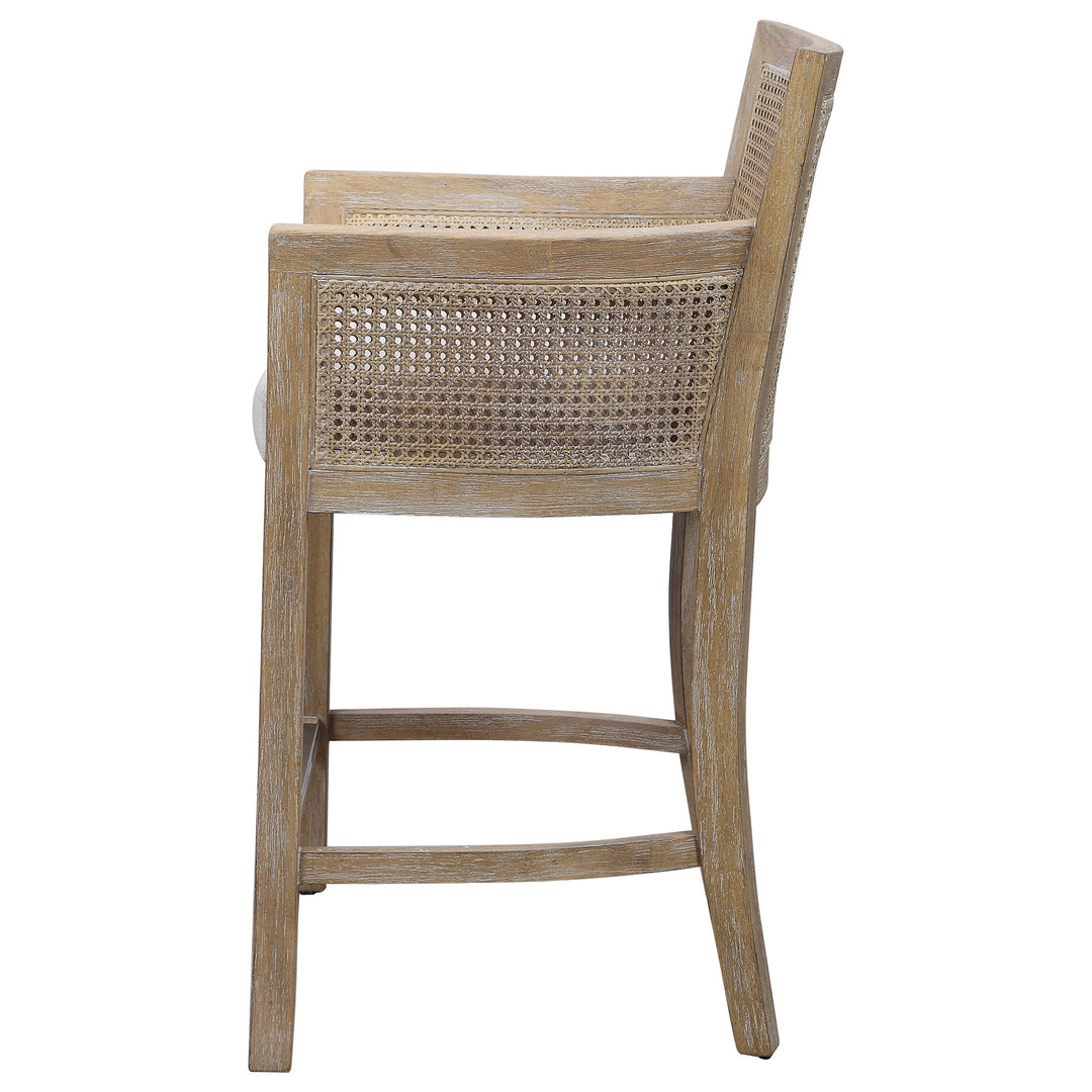 Encore - Counter Stool, Natural - White & Light Brown