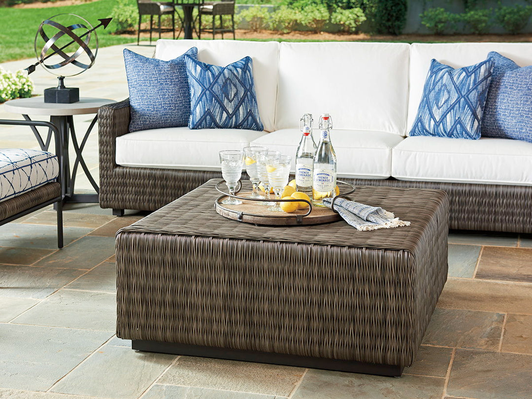 Cypress Point Ocean Terrace - Square Cocktail Table - Dark Brown