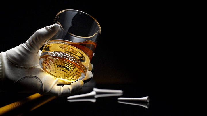Golf Ball Whiskey Glasses Set of 4 - 8oz by The Wine Savant
