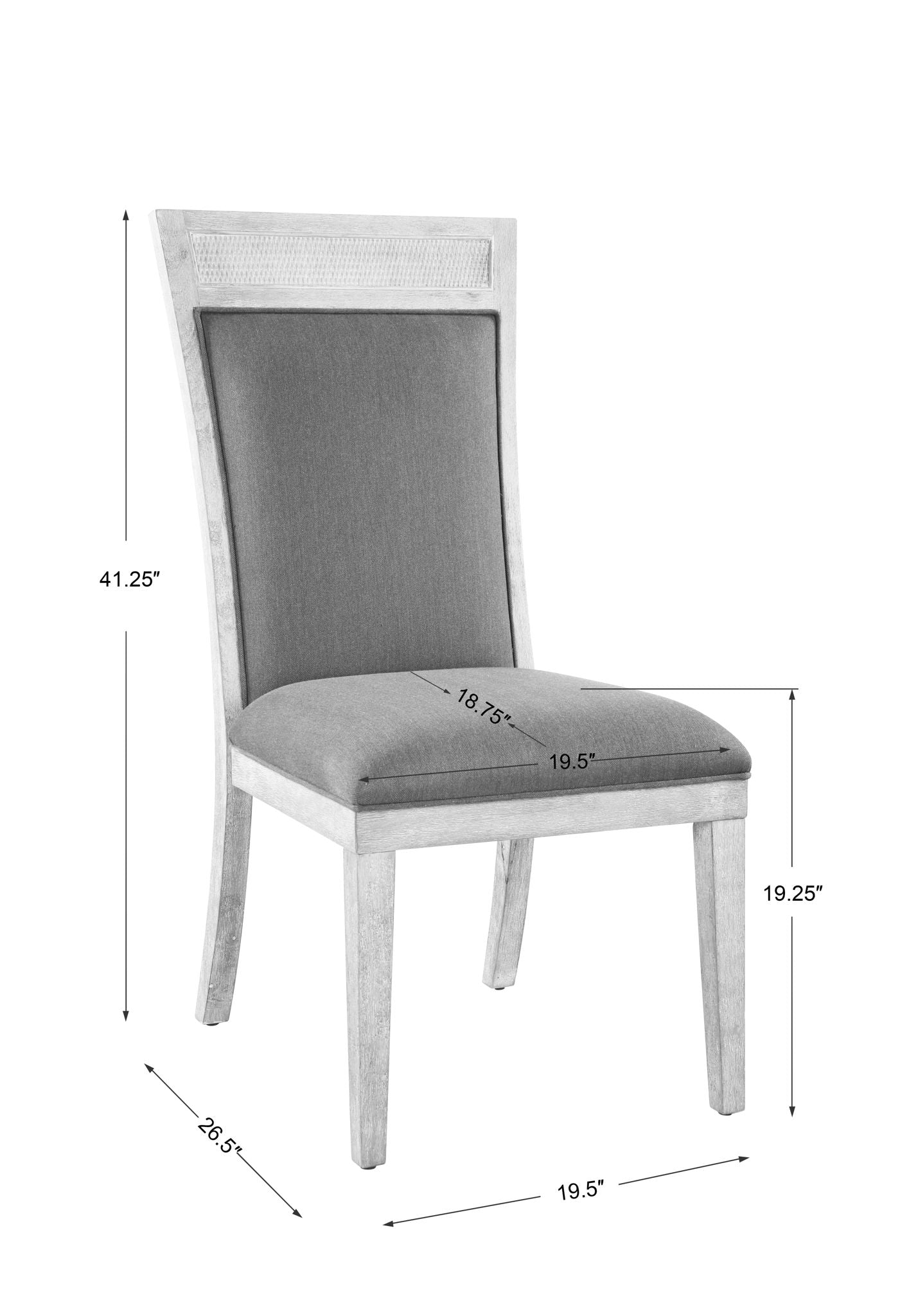 Encore - Armless Chair - Dark Gray