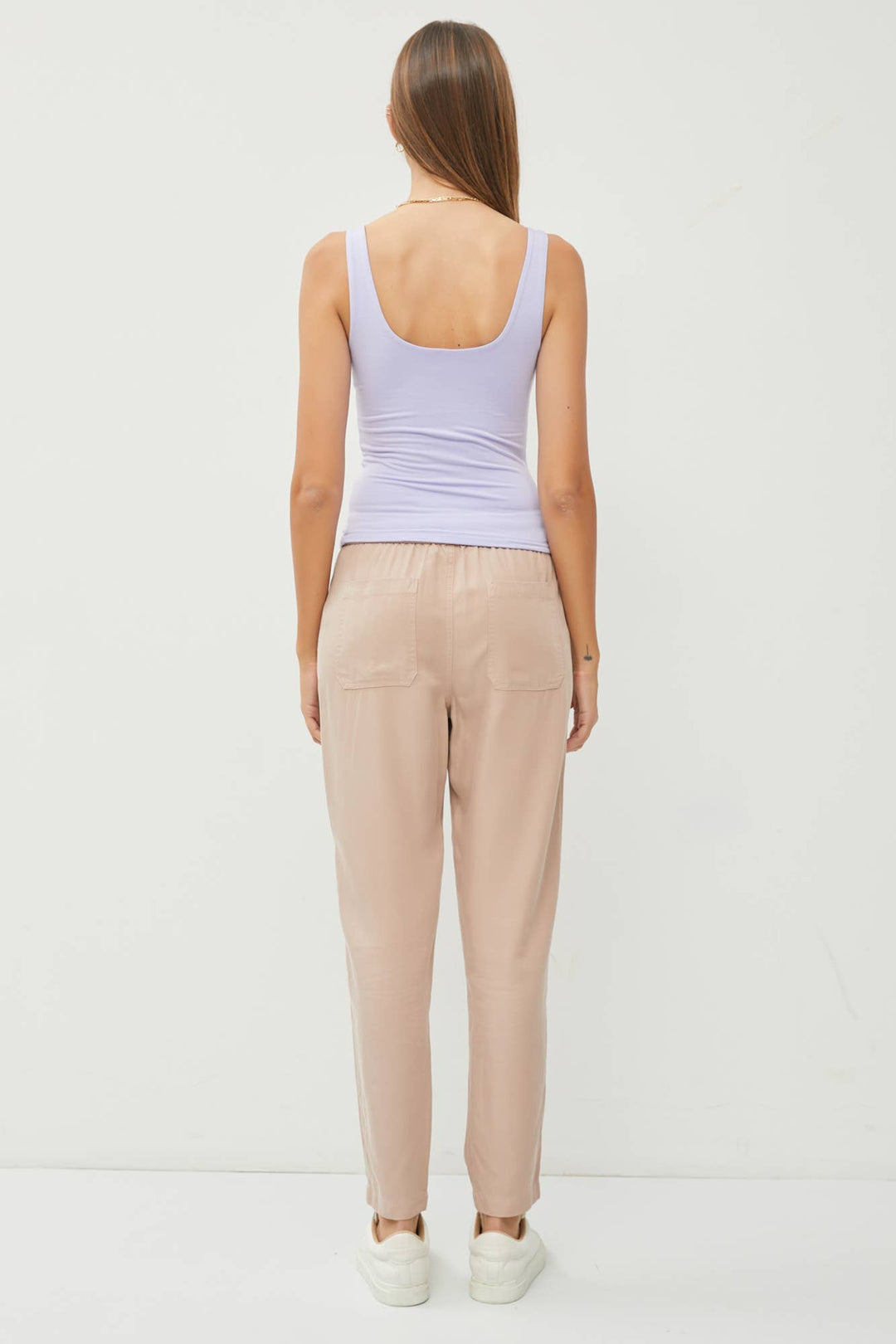 BASIC SCOOP NECK TANK: S / Off-White