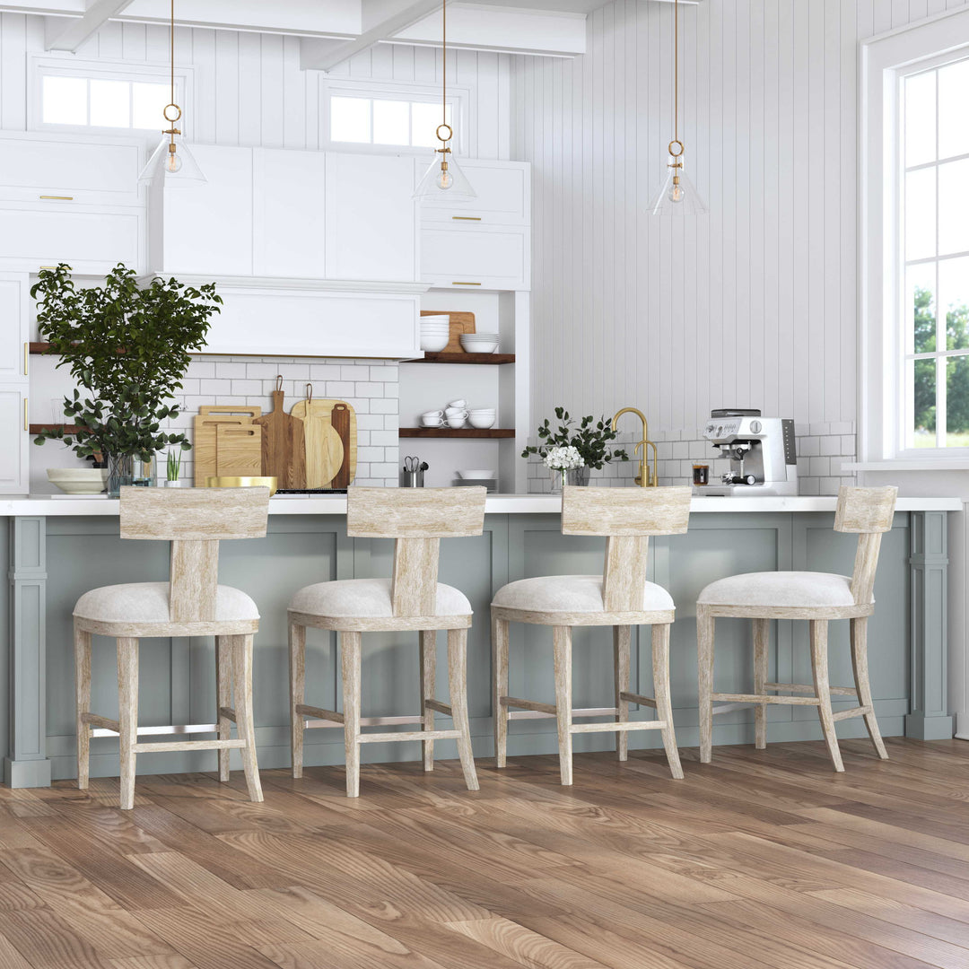Idris - Counter Stool - White