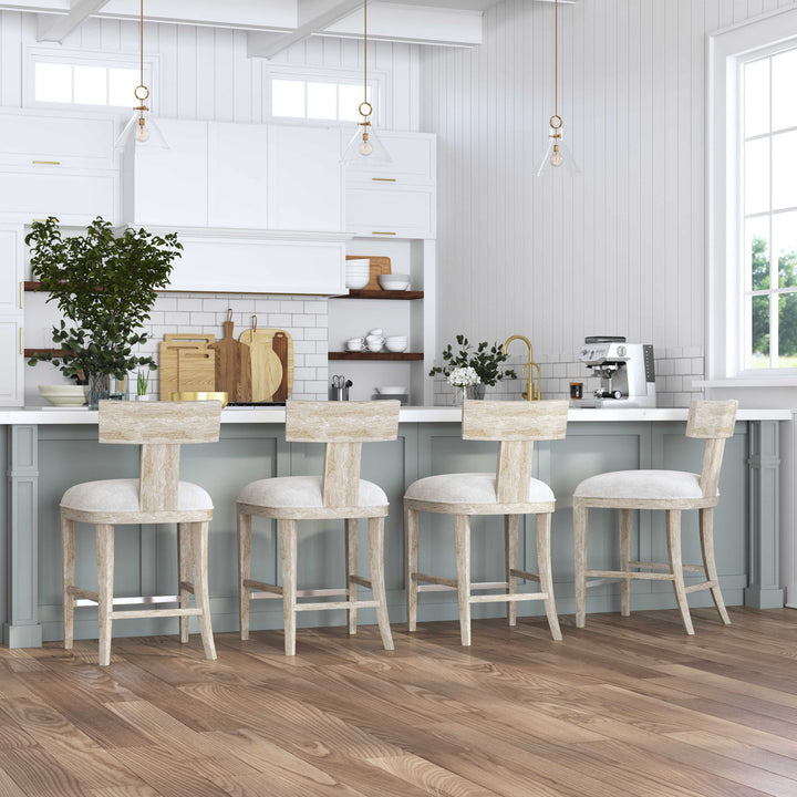 Idris - Counter Stool - White