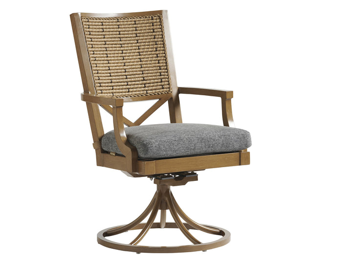 Los Altos Valley View - Swivel Rocker Dining Chair - Light Brown