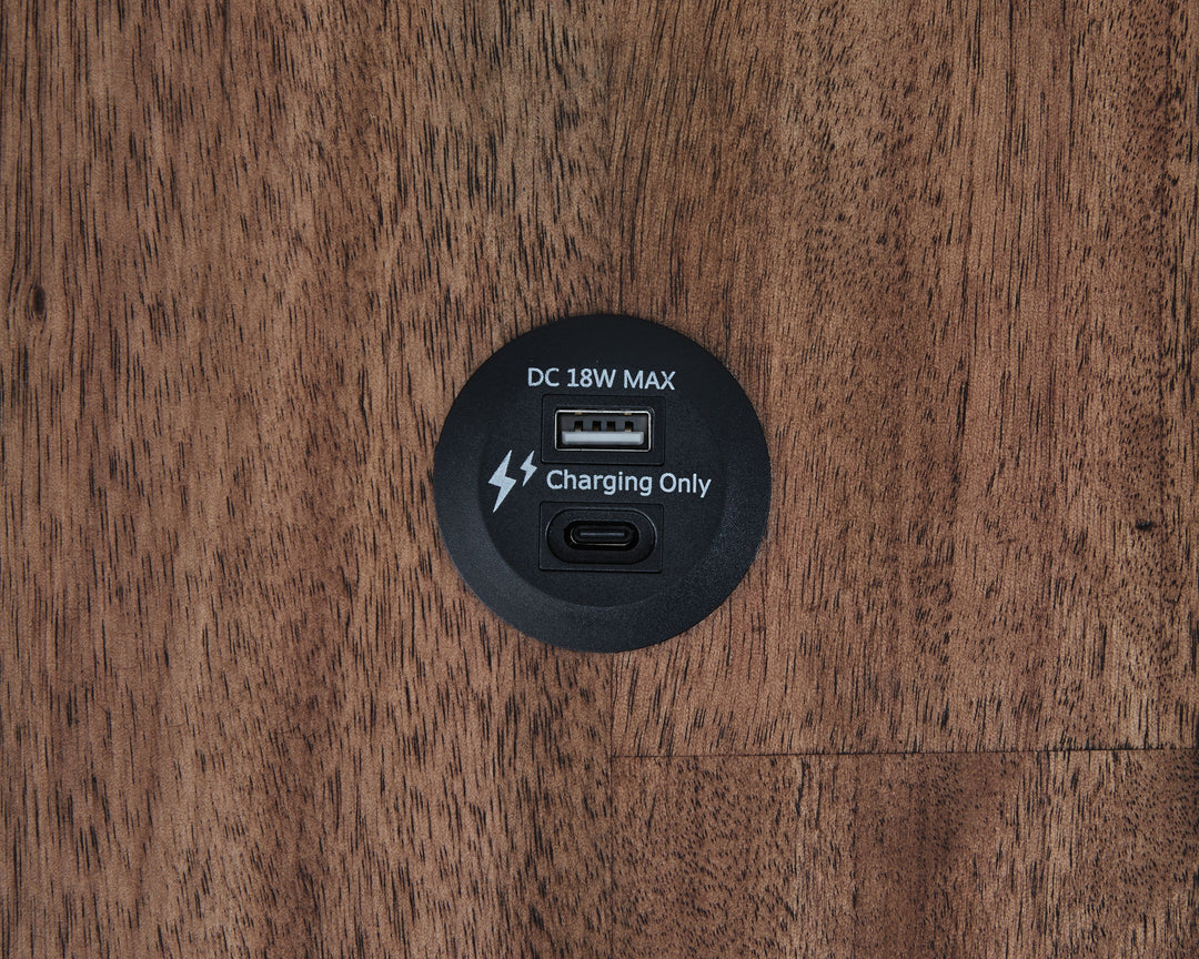 Wildenauer - Brown / Black - Rectangular End Table