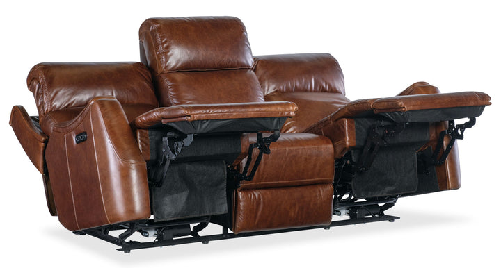 Harlan - Zero Gravity Power Sofa With Power Headrest - Dark Brown