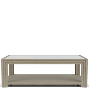 Wilde - Rectangular Glass Top Coffee Table - Light Brown