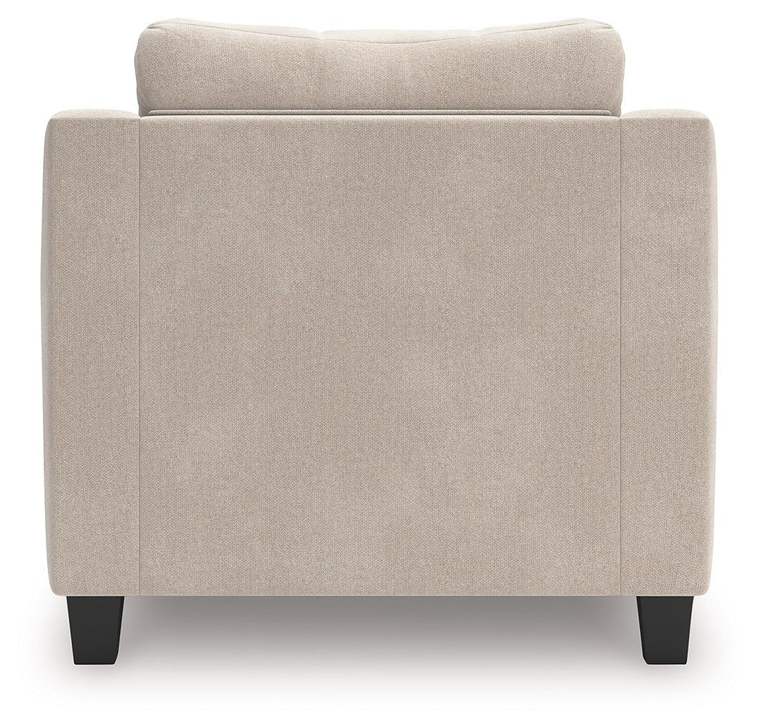 Willarae - Taupe - 2 Pc. - Chair And A Half, Ottoman
