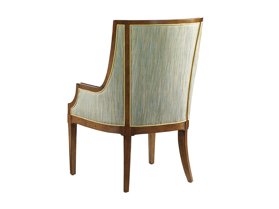Ivory Key - Aqua Bay Chair - Dark Brown / Green