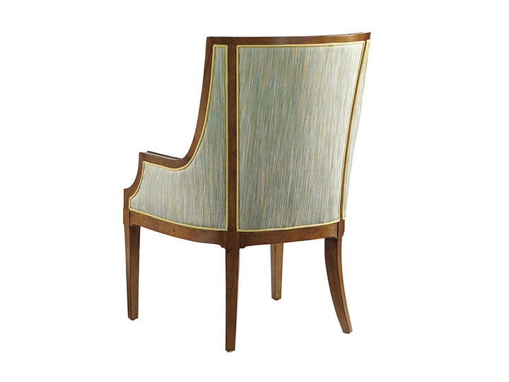 Ivory Key - Aqua Bay Chair - Dark Brown / Green