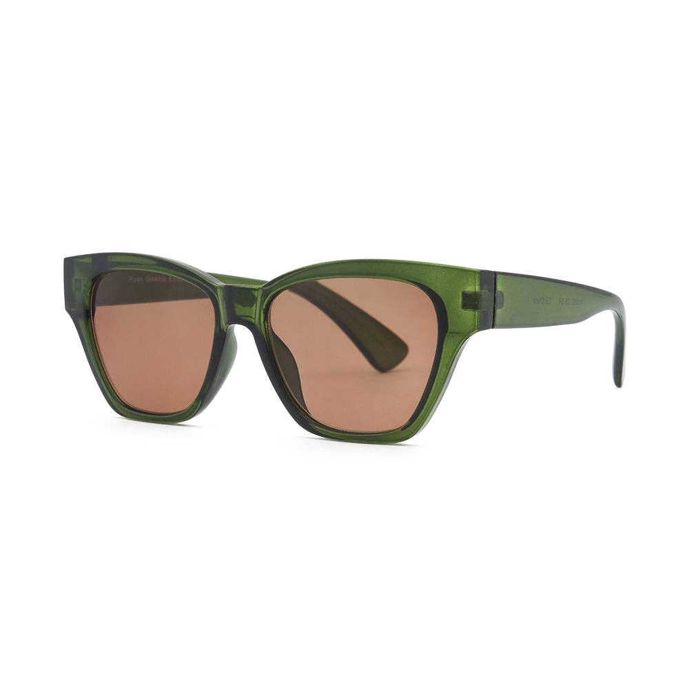 CLOVER | Transparent Green | Sun Readers: 1.50
