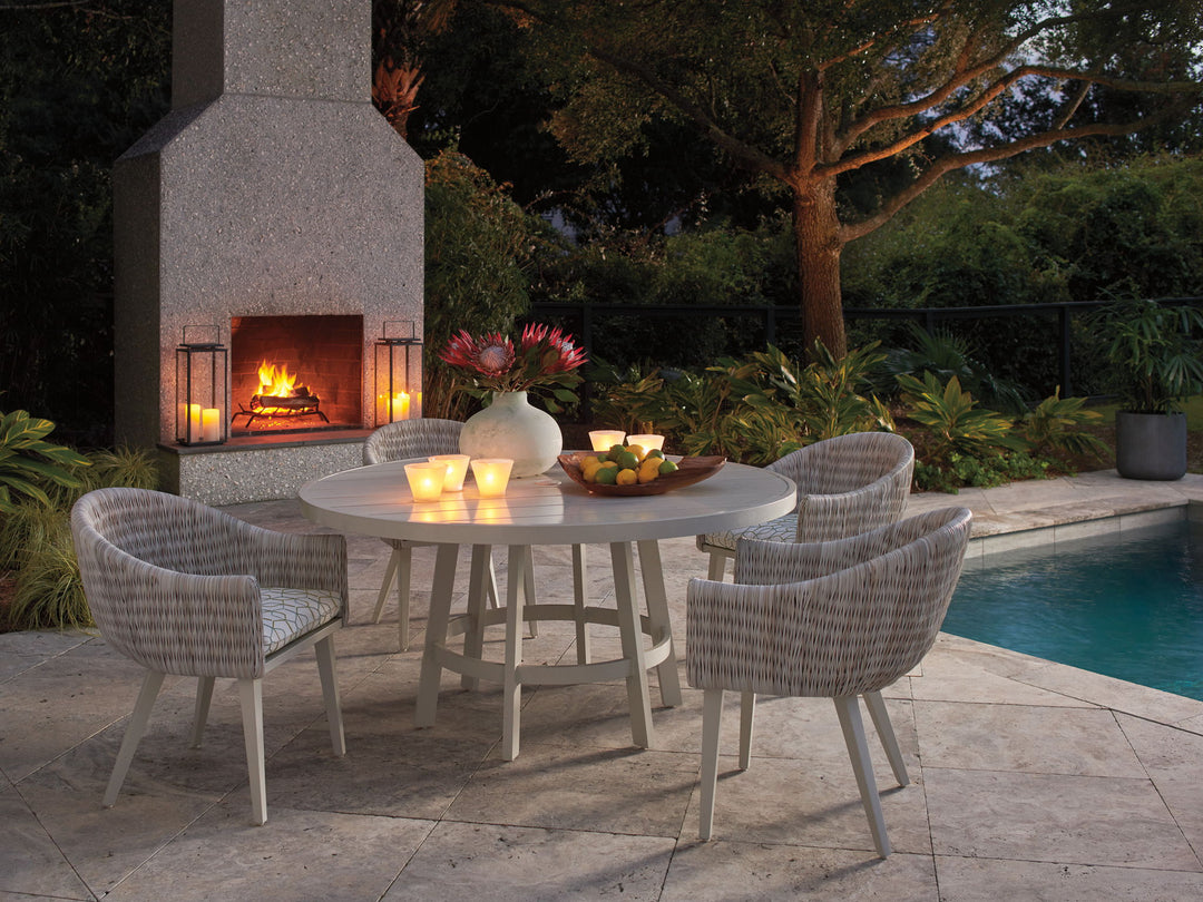 Seabrook - Arm Chair - Beige / White
