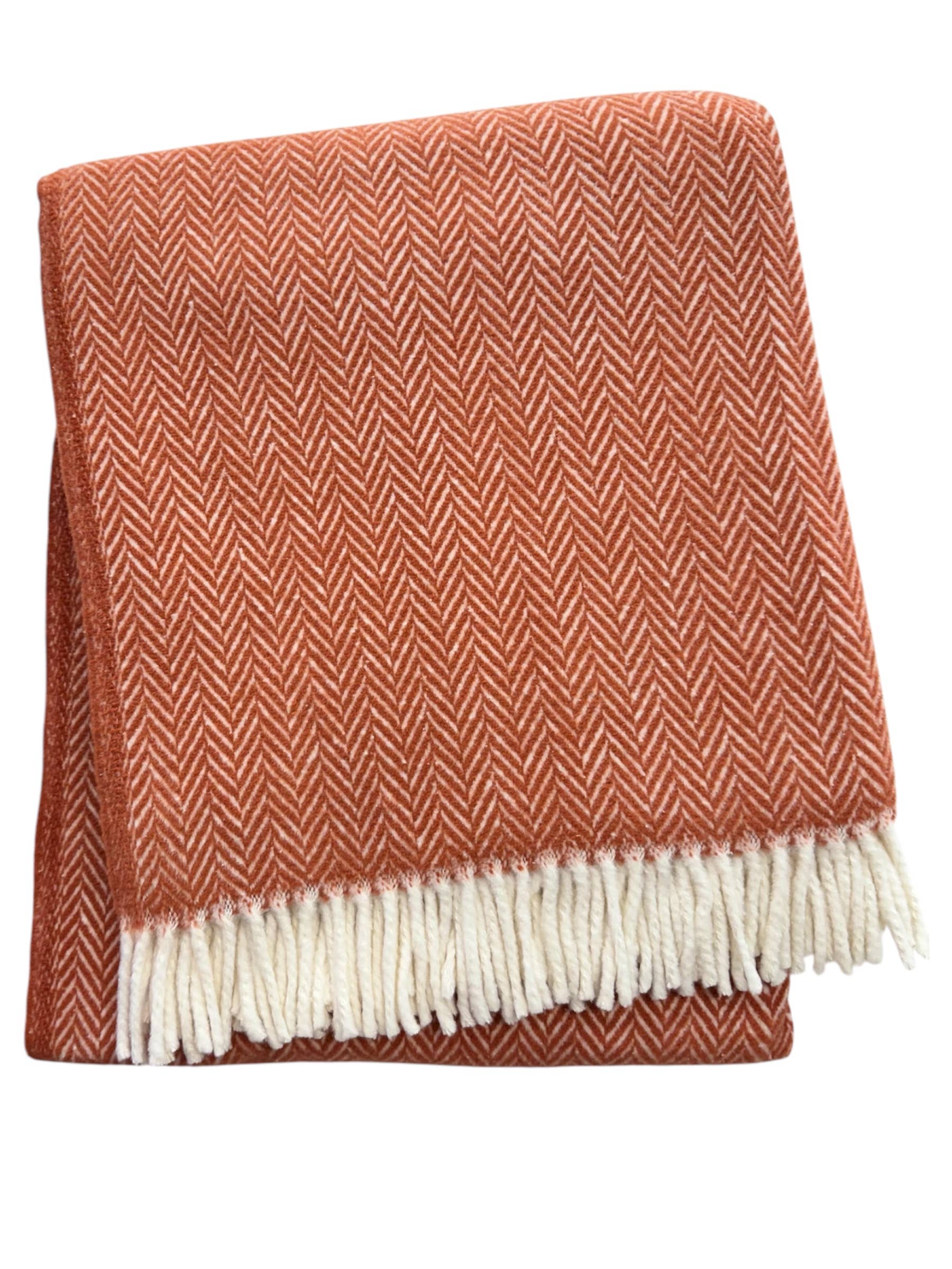 355 - Herringbone Plush Throw: Sage