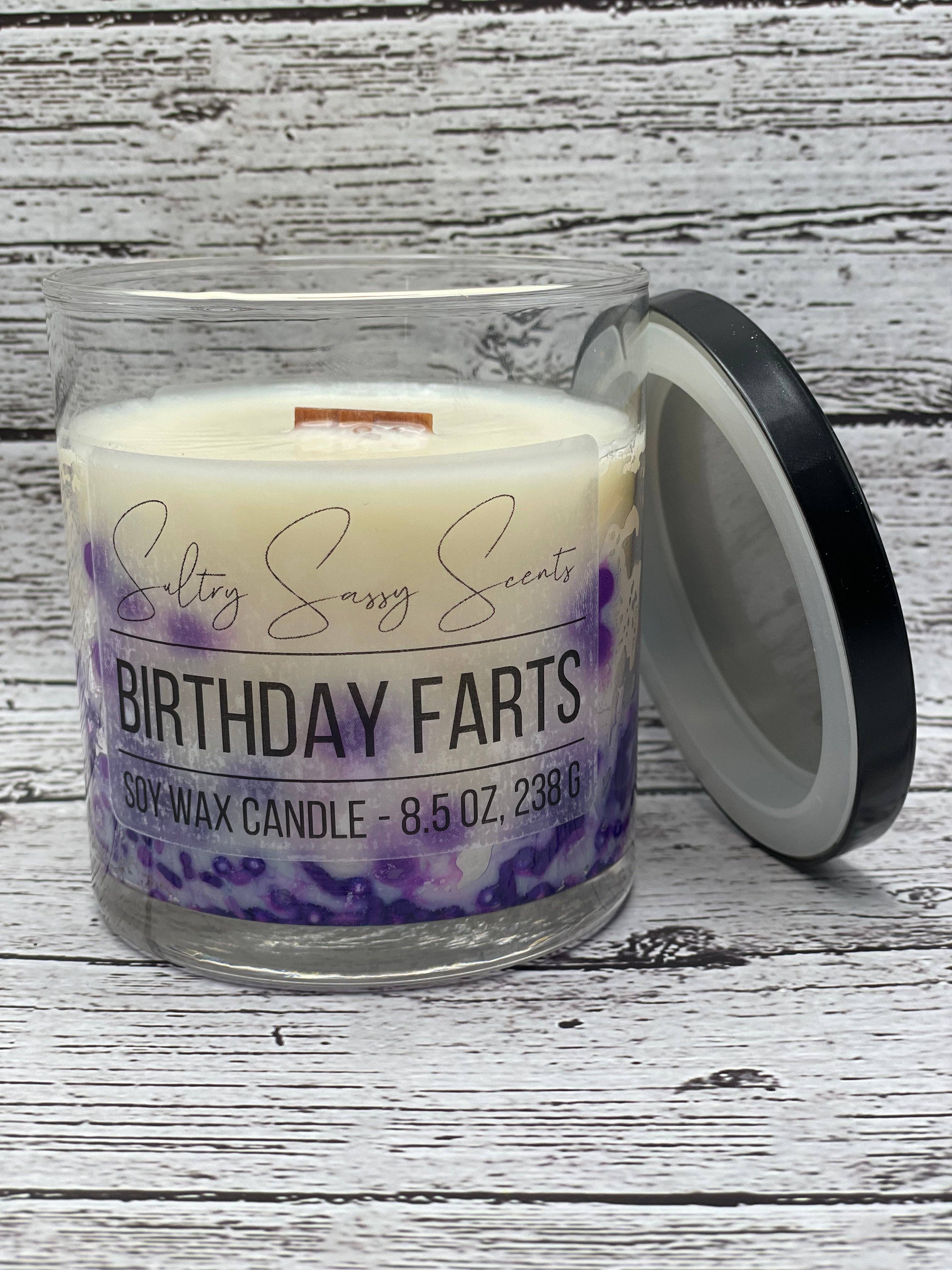 Birthday Farts - Soy Wax Candle: Blue