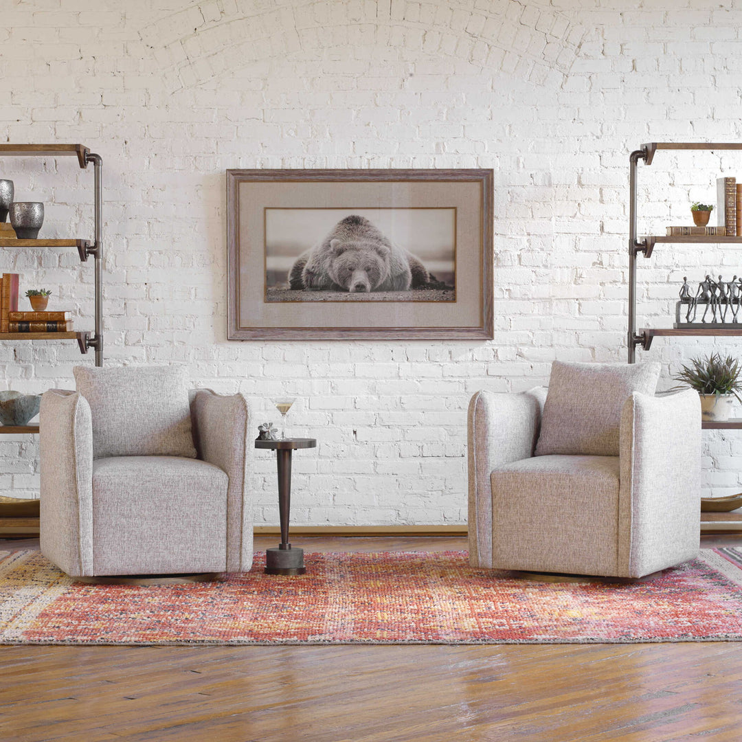 Corben - Swivel Chair - Gray