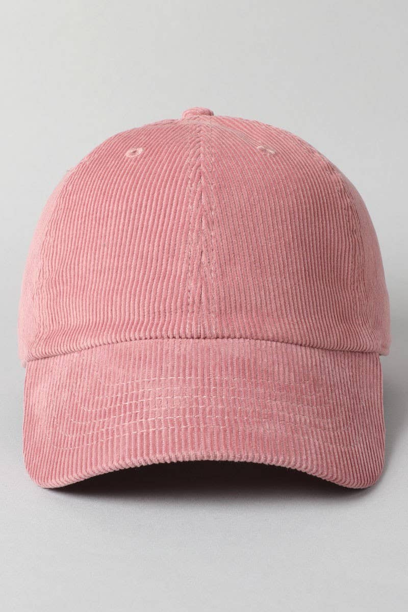 Corduroy Adjustable Cotton Baseball Cap Dad Hat