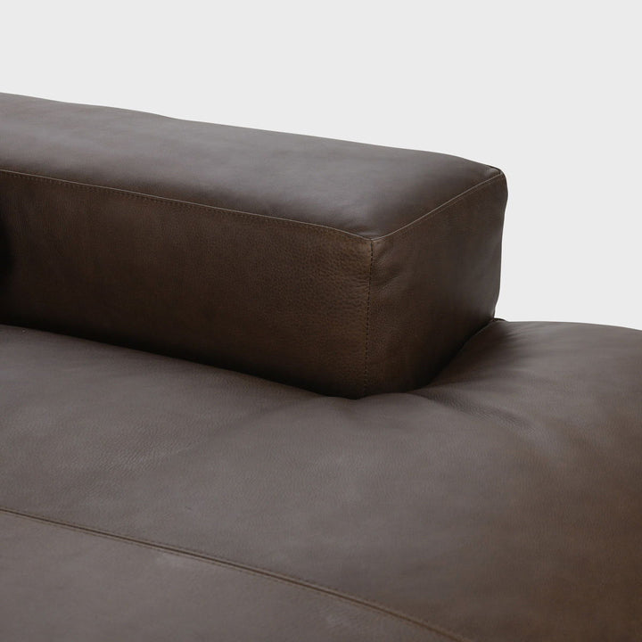 Hauser - Leather Sectional With RAF Chaise - Espresso MX