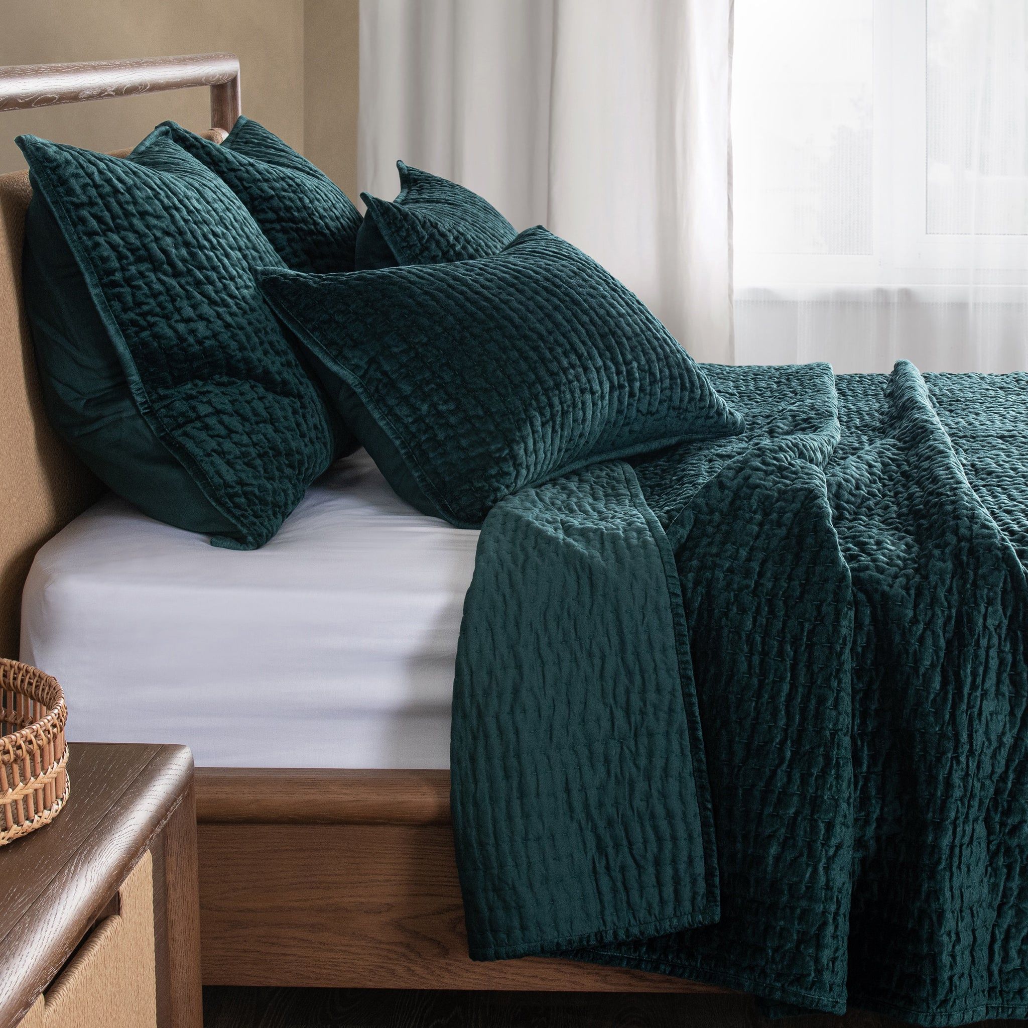 Bari - Velvet Sham - Emerald