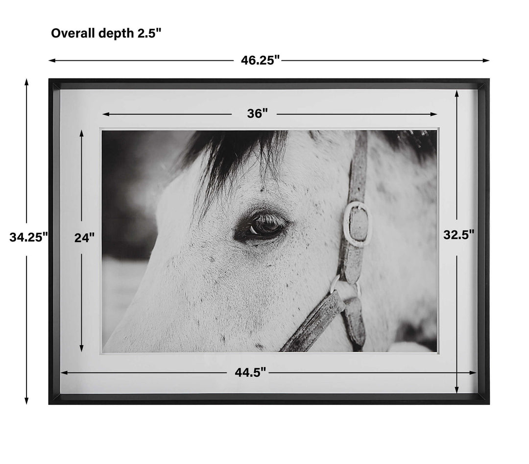 Eye Of The Beholder - Framed Print - White