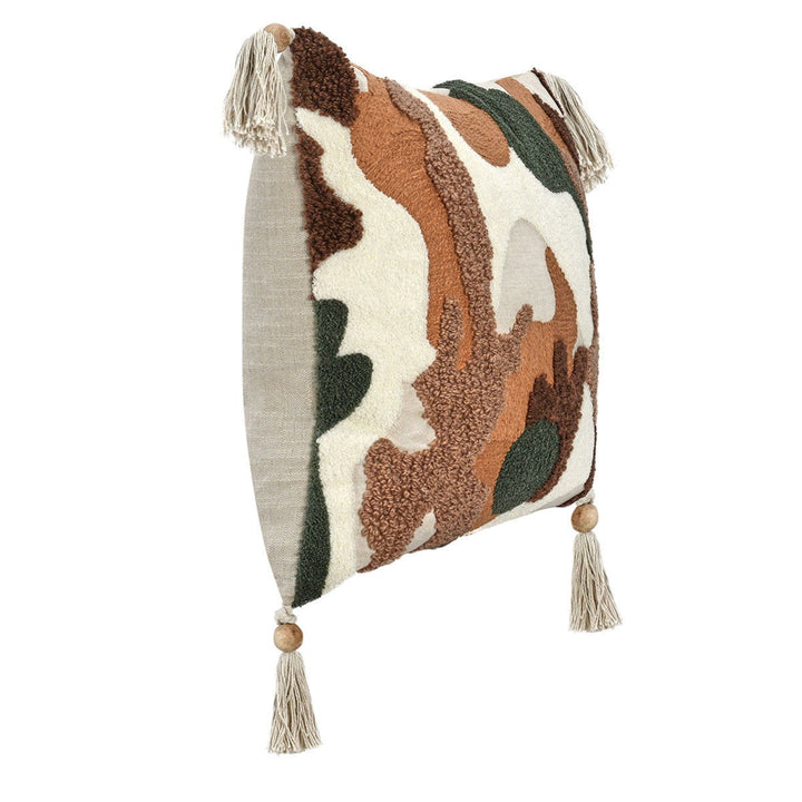Renewed - RN Caney Pillow - Chestnut/Green Multi