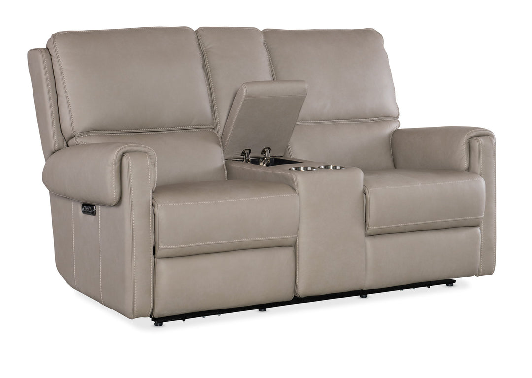 Somers - Power Console Loveseat With Power Headrest