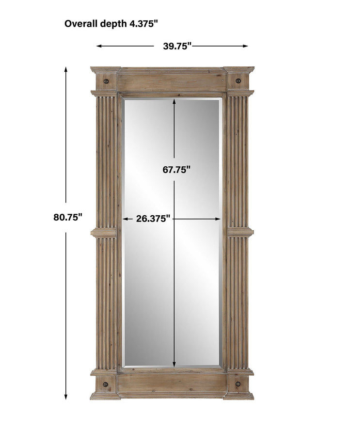 McAllister - Oversized Mirror - Dark Brown