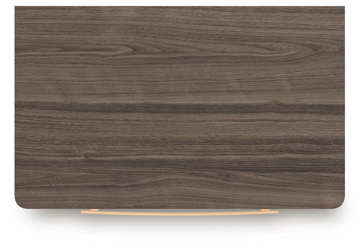 Kendanport - Brown / White - Two Drawer Night Stand