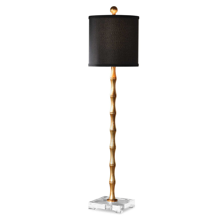 Quindici - Metal Bamboo Buffet Lamp - Black