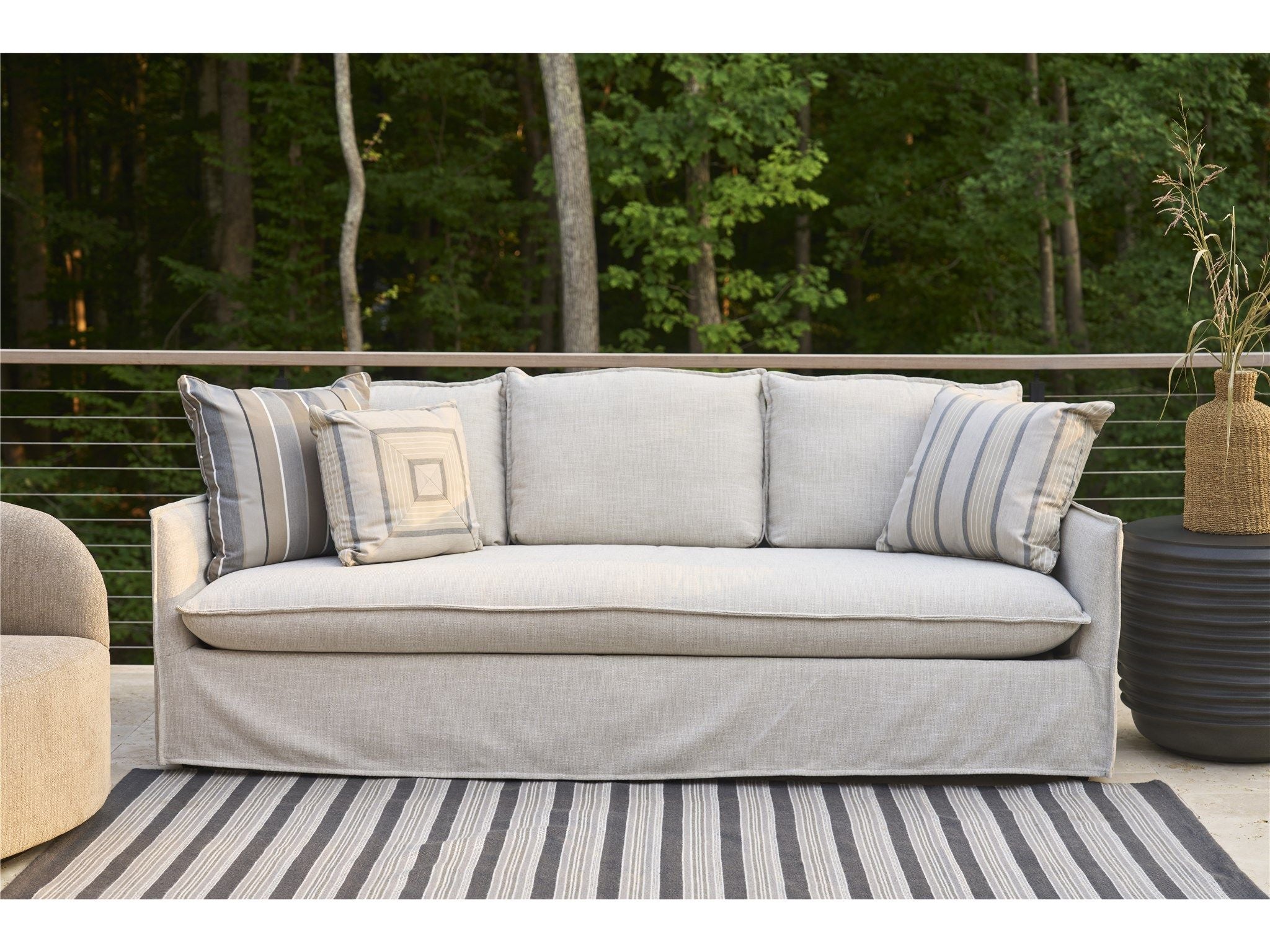 Coastal Living Outdoor / Siesta Key - Outdoor Slipcover Sofa, Special Order - Pearl Silver