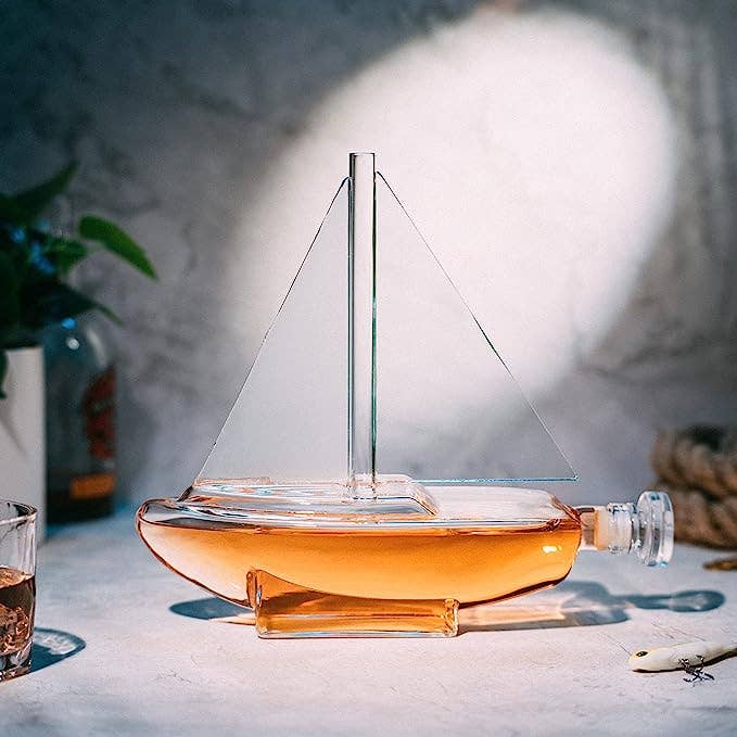 Sailboat Whiskey & Wine Decanter Ship