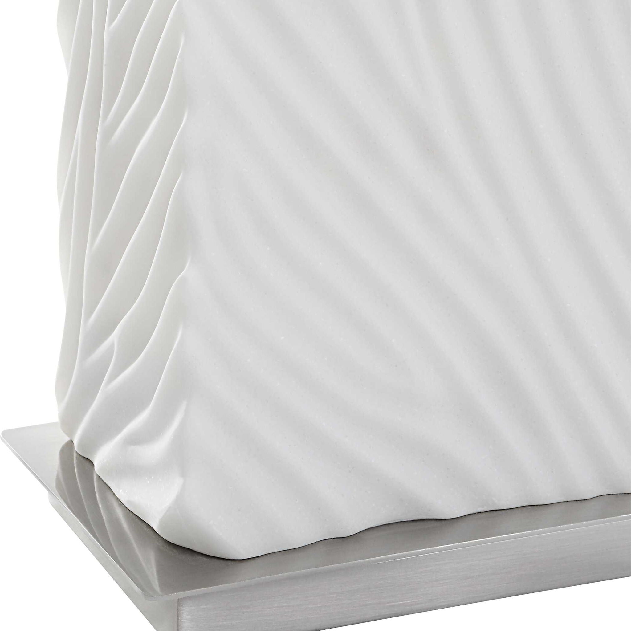 Pillar - Marble Table Lamp - White