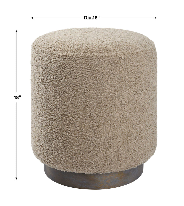 Avila - Round Ottoman - Latte