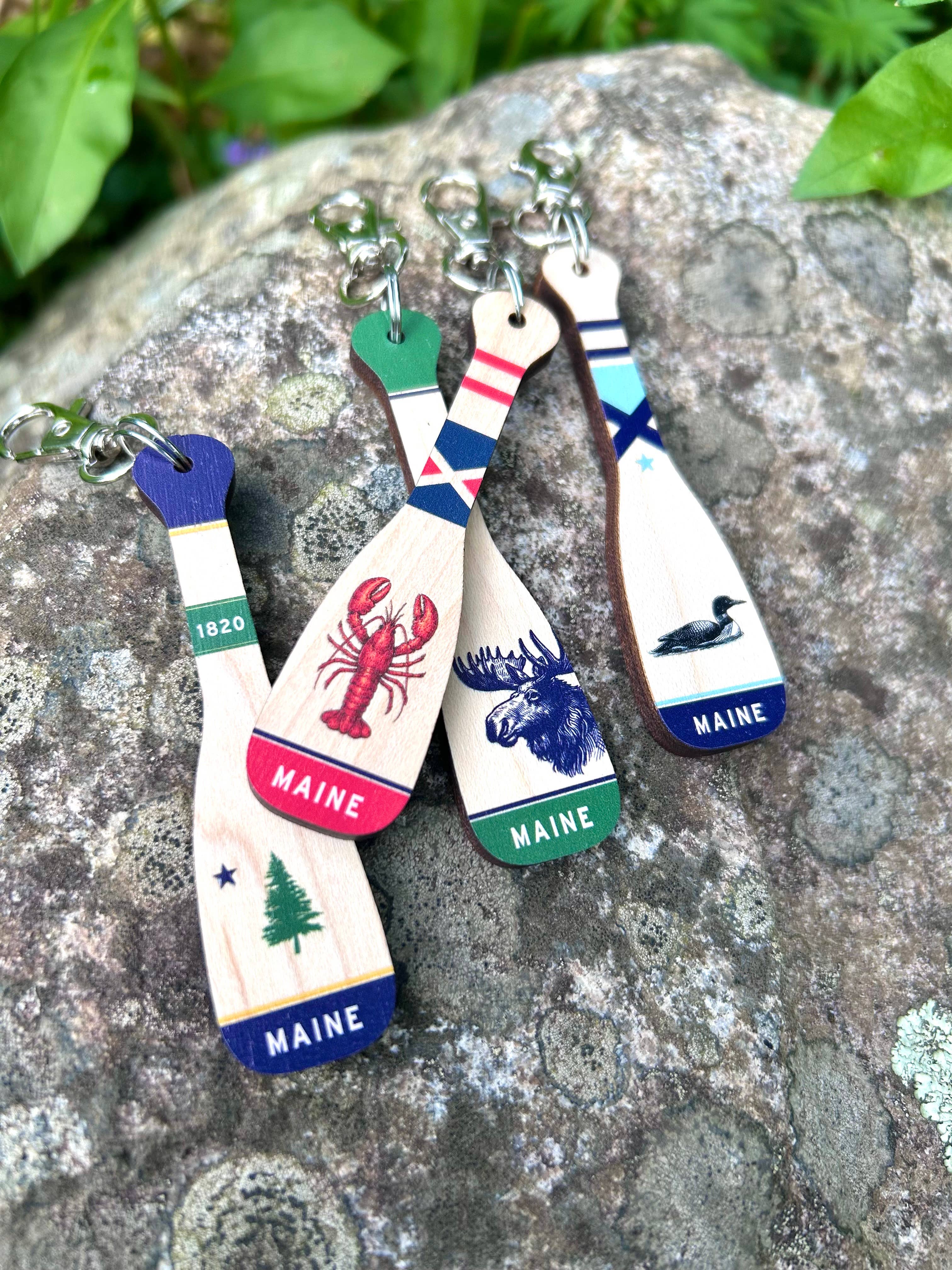 State Paddle Keychains: Style 4