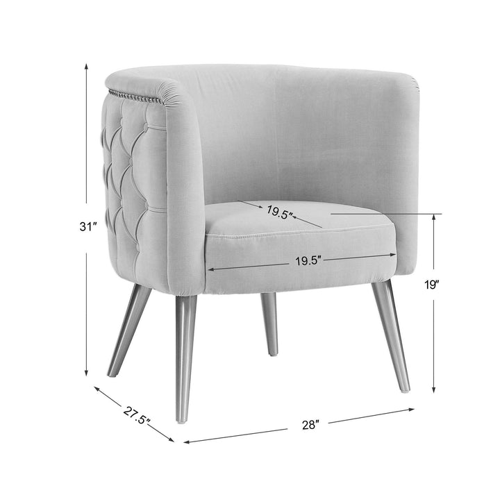 Haider - Tufted Accent Chair - Beige