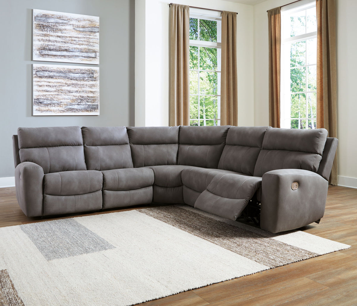 Next-Gen Durapella - 5 Piece Reclining Sectional