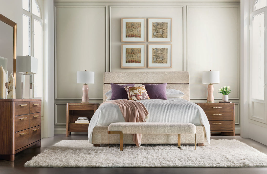 Eleana - Two Drawer Nightstand - Medium Wood