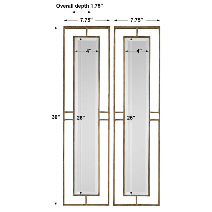 Rutledge - Mirrors (Set of 2) - Gold