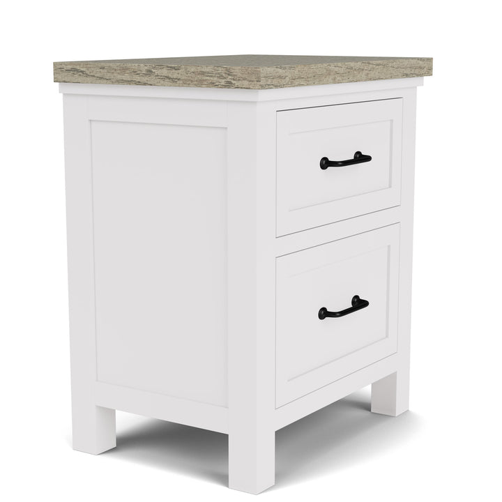 Cora - Two Drawer Nightstand - White