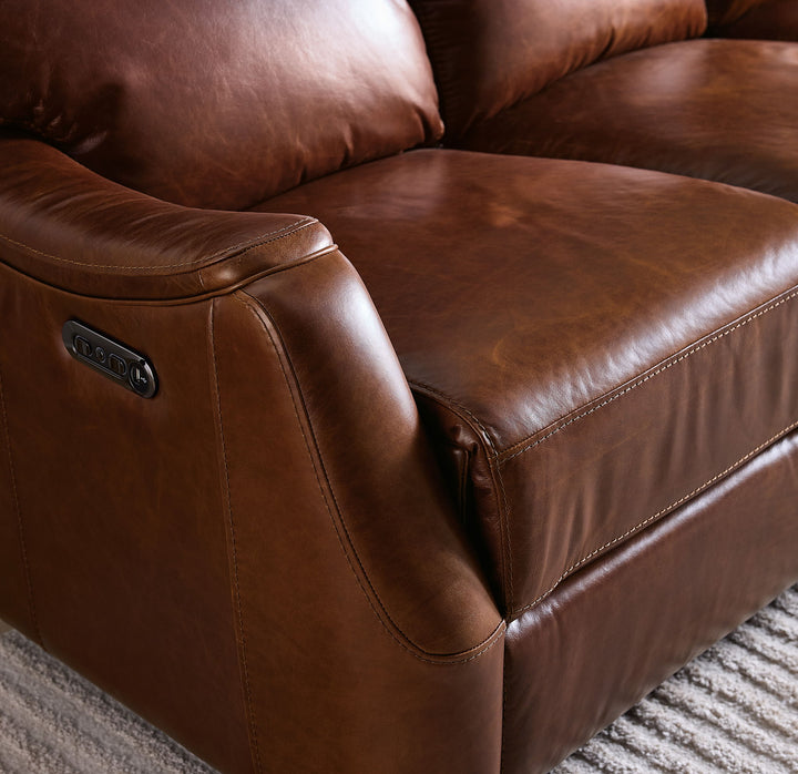 Harlan - Zero Gravity Power Sofa With Power Headrest - Dark Brown