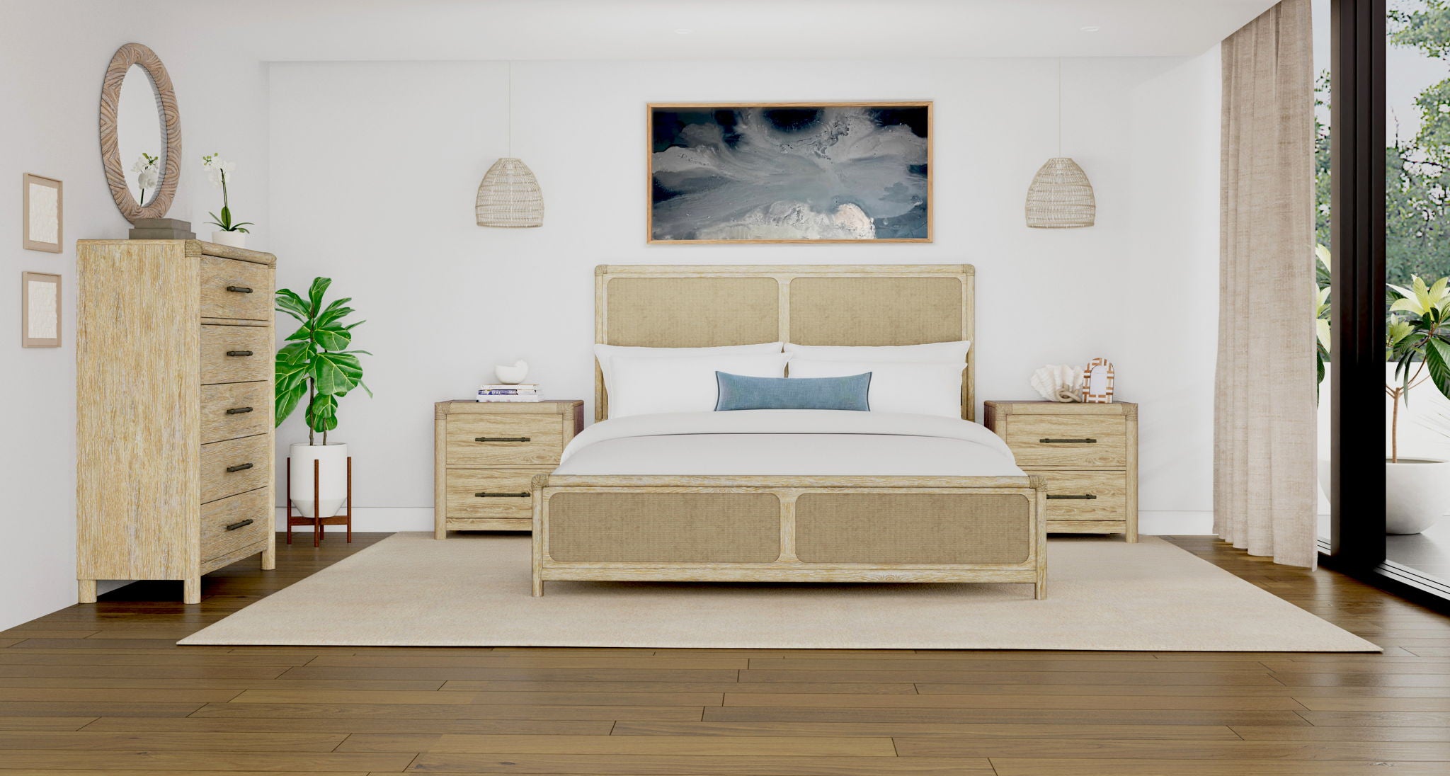 Rosalie - King Woven Bed - Hemlock